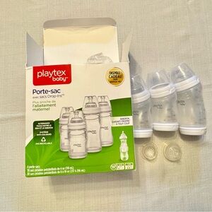 Playtex Baby Drop-Ins Bottle Set - White